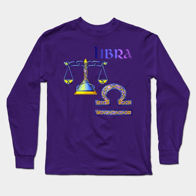 Libra Long Sleeve T-Shirt by KnotYourWorld4